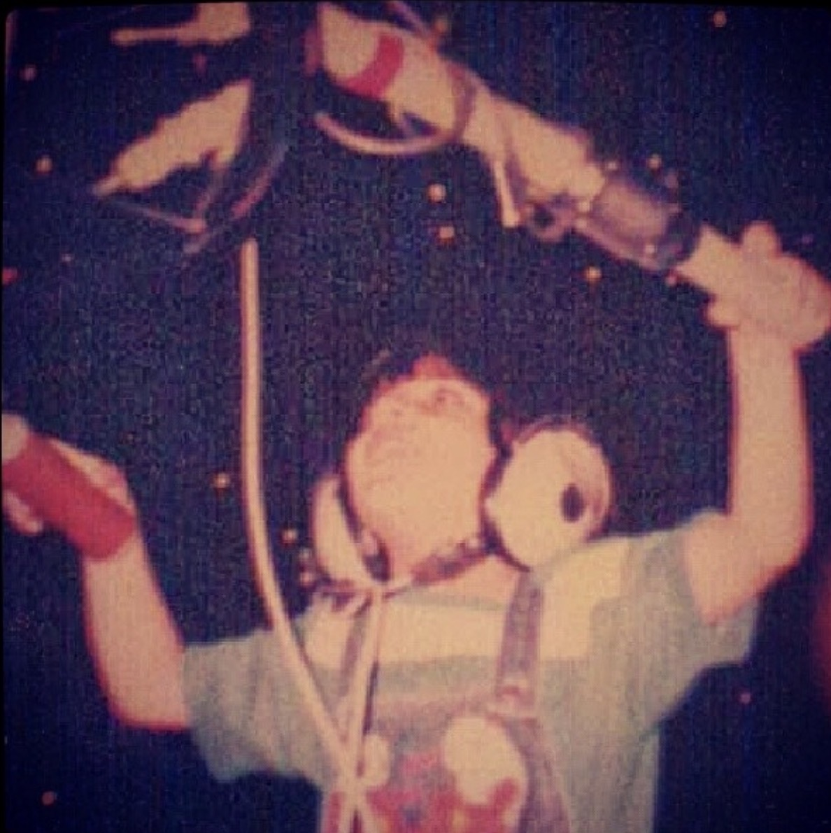 Abdulaziz Alfuraih as a child at the Television Theatre, Riyadh Television Station, in 1987