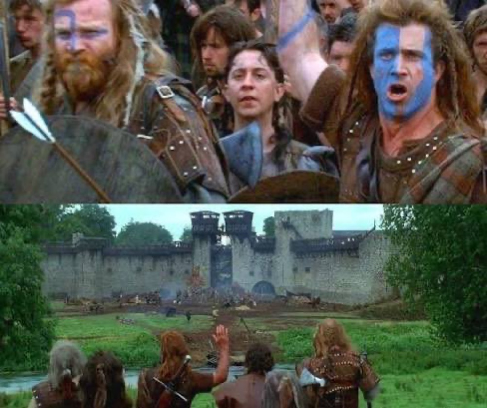 Scenes from Braveheart associated in memory with York’s gate